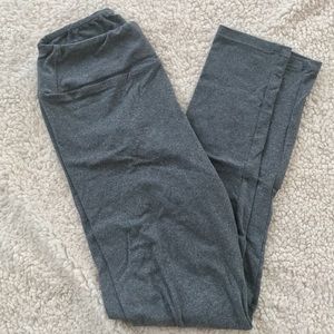 Heathered Grey One Size LuLaRoe Leggings
